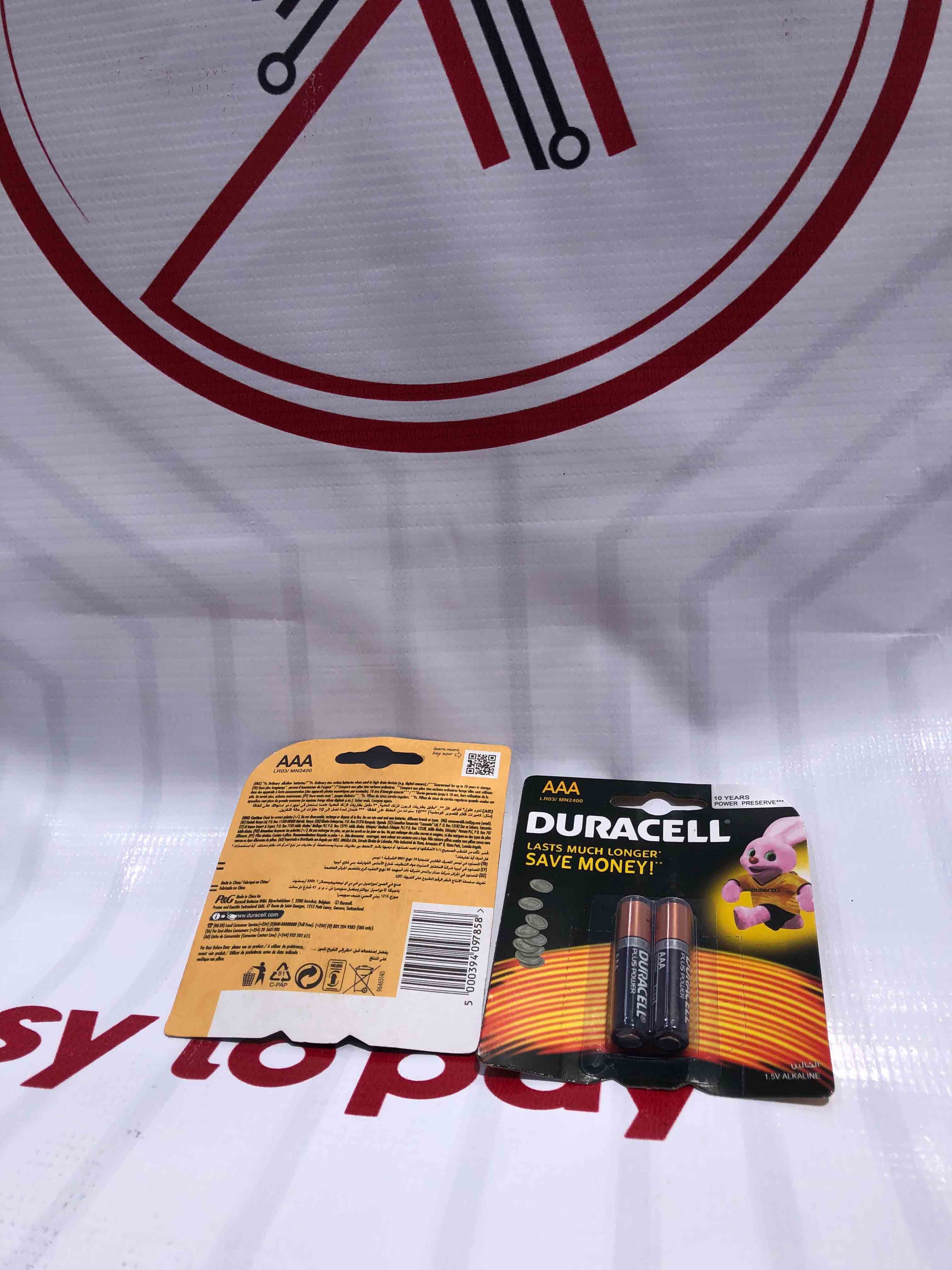 AAA DURACEL BATTERIES