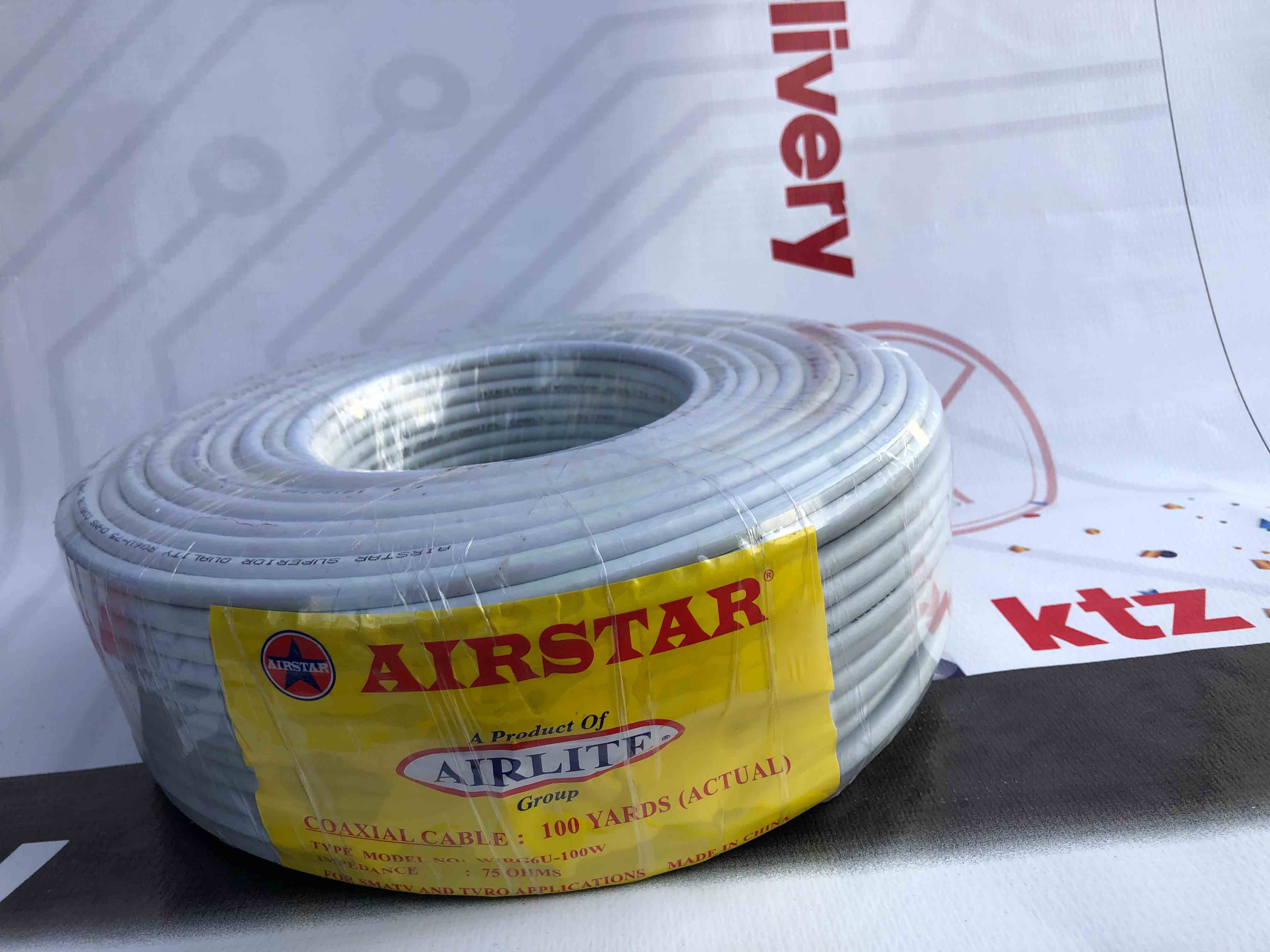 AIR STAR ANTENNA CABLE 100YARD WHITE 2