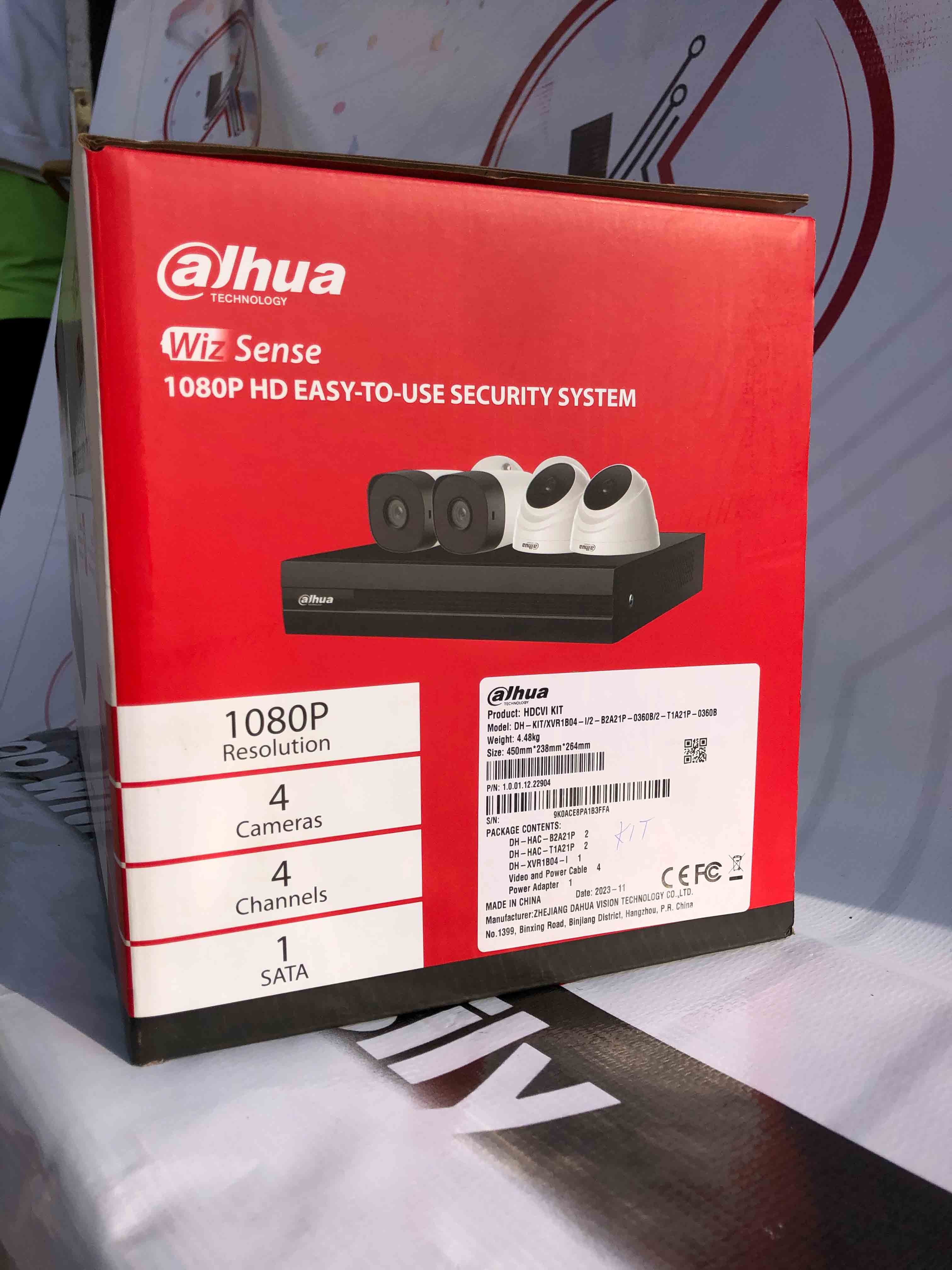 4 CHANEL DAHUA CAMERA KIT 2MP 2