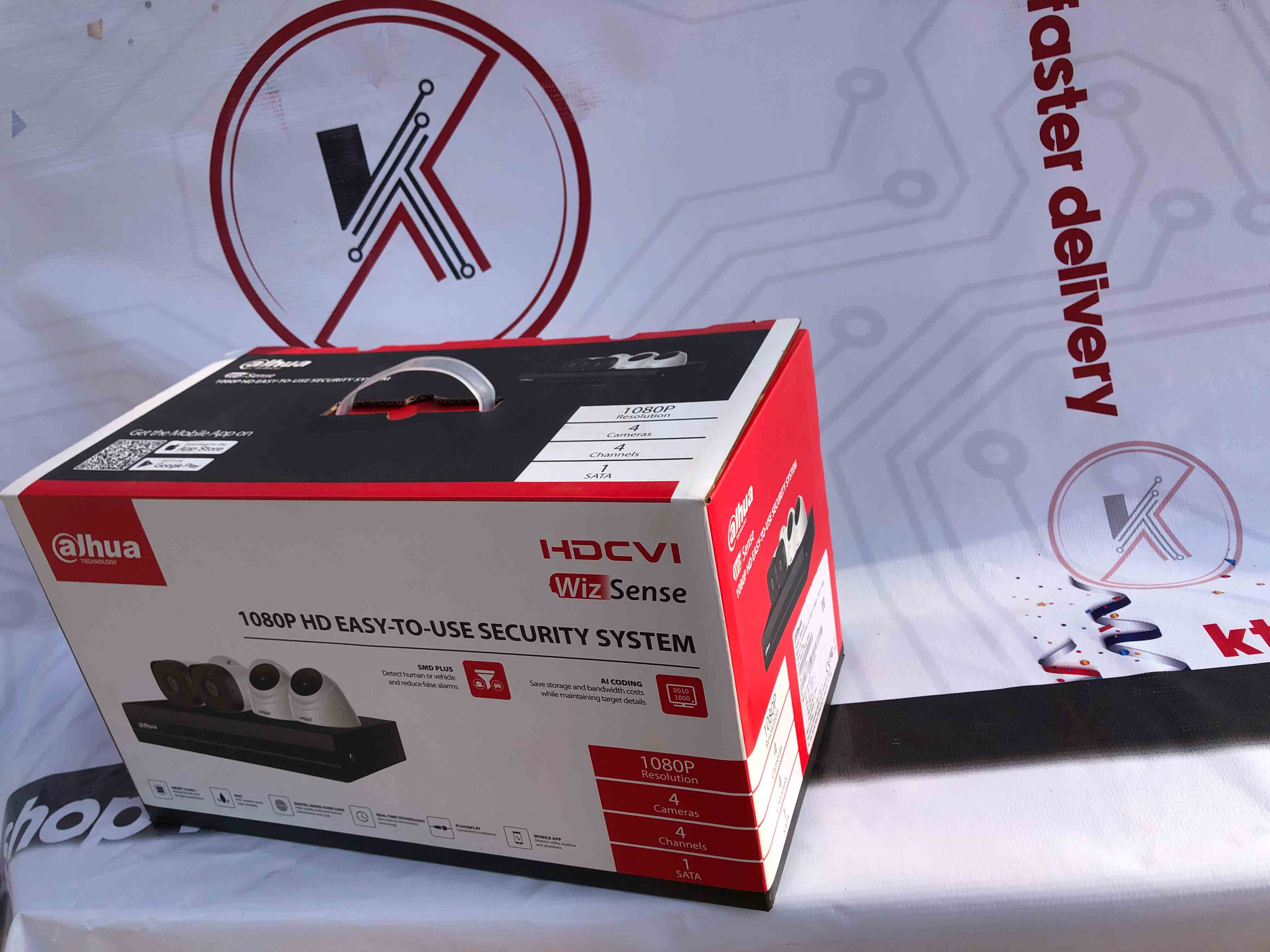 4 CHANEL DAHUA CAMERA KIT 2MP 4